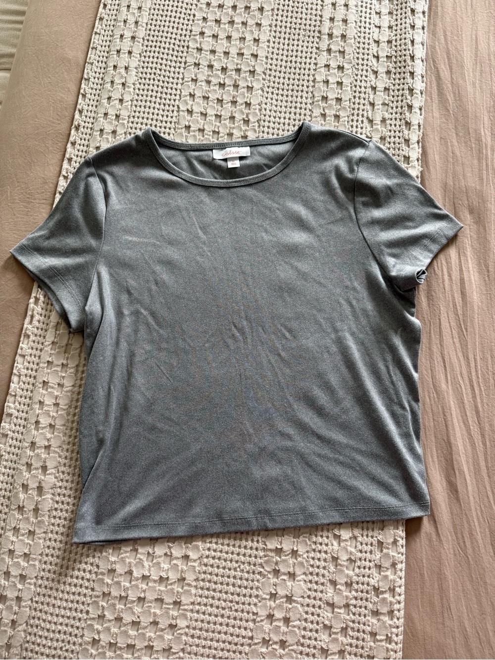 NEW Colsie Gray‎ Short Sleeve Tee Size M